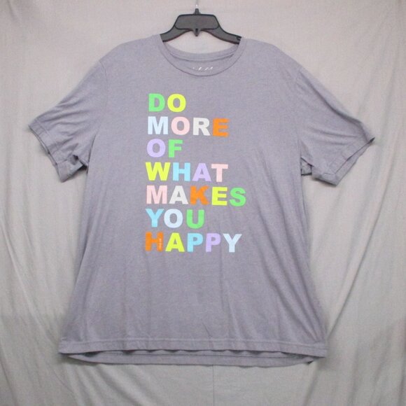 Kandy Life Graphic Print Quote T-Shirt Gray Women Size | 2XL - Picture 1 of 11